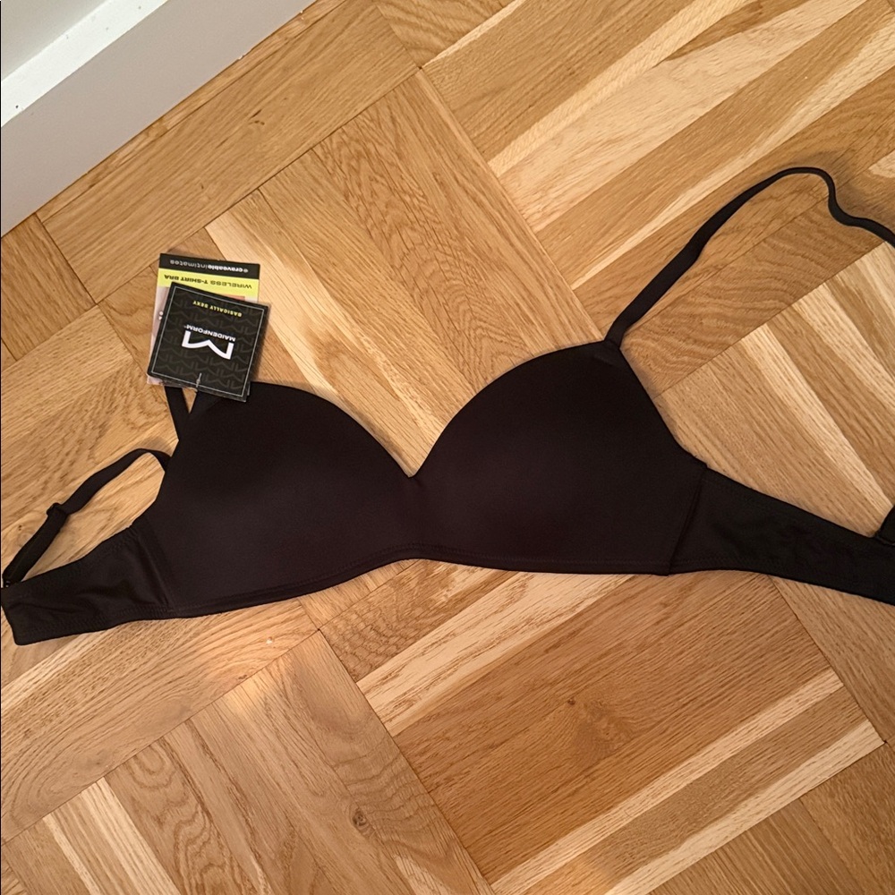 Maidenform Wireless T-Shirt Black Bra